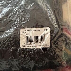 Figs High Waisted Yola Skinny Scrub Pants, Black, Size XS